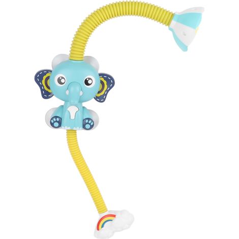 Elektrischer Elefanten-Duschkopf, Wasserspielzeug für Badewanne und Dusche, für Babys und Kleinkinder, Blau (1/5)