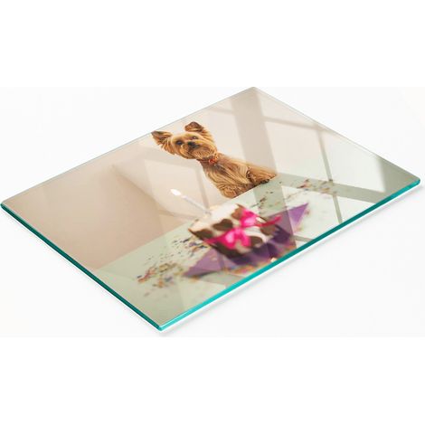 Vassoio da cucina decorativo multifunzionale in vetro con decorazione per torta, 80x52 cm (1/5)