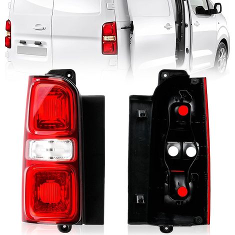 Feu Arrière Gauche pour TRAVELLER/EXPERT (V), JUMPY 3/SPACETOURER (V), DISPATCH, PROACE à partir de 2016, VIVARO C, ZAFIRA LIFE (K0) à partir de 2019 Pièces de rechange 9808243180 E-Mark (1/4)
