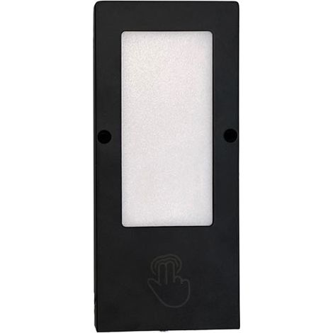 Spot led rectangulaire 12v avec interrupteur (complément pour kit) - Décor : Noir mat - SC HERRAJES (1/2)
