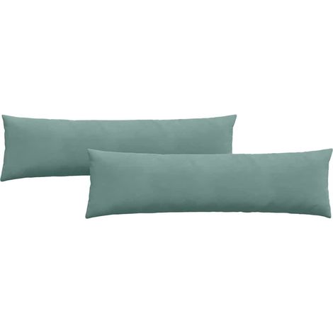 Maison Exclusive - Cuscini da Divano 2 pcs Verde Mare 145 x 40 cm Tessuto in Cords