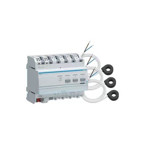 hager Messwertgeber KNX für 3 Stromkreise mit 3 Wandlern (1/2)