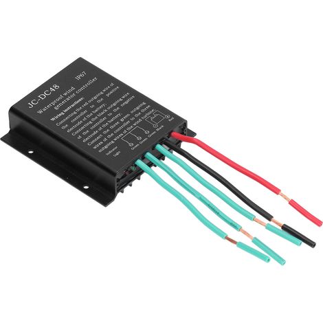 Régulateur éolien étanche IP67 48V 400W pour génératrice, chargeur batterie en alliage d'aluminium, module de contrôle 9x8.5x2cm (1/5)