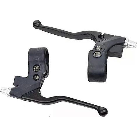 Levier de frein gauche à double cylindre côté droit 7/8 adapté aux mini-motos tout-terrain de 47 et 49 cm3, aux scooters à essence, aux VTT et aux quads. (1/5)