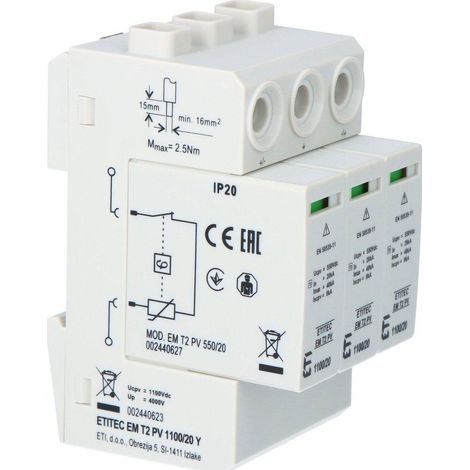 Module de parafoudre ETI-POLAM 4.2 kV 20 kA (1/2)