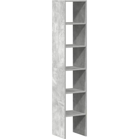 Maison Exclusive - Bücherregale 2Stk. Stapelbar Betongrau 30x30x8