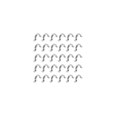 Collier de serrage en acier inoxydable type U, demi-collier de fixation circulaire pour tubes d’air et d’eau, accessoire de plomberie – 60 mm (1/5)
