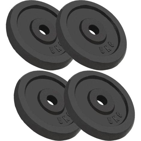 Hantelscheiben 4 Stk. 4x5 kg Gusseisen