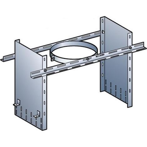 Poujoulat – Collier pour fumisterie 40cm Ø80/130mm – Conduit double paroi inox – Combustion améliorée – Raccordement poêles à granulés – 20080087