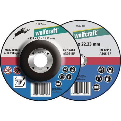 5 disques à tronçonner le métal Wolfcraft 1622300 (1/3)