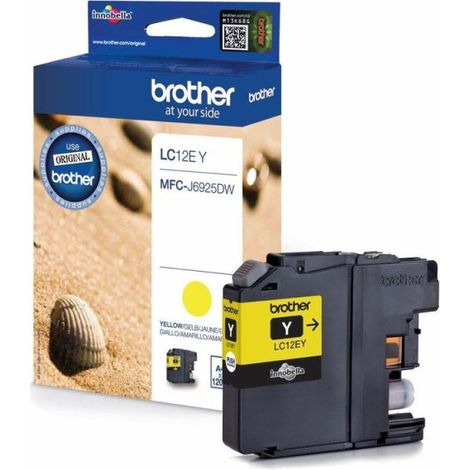 Brother LC-12EY cartouche d'encre 1 pièce(s) Original Jaune (1/3)