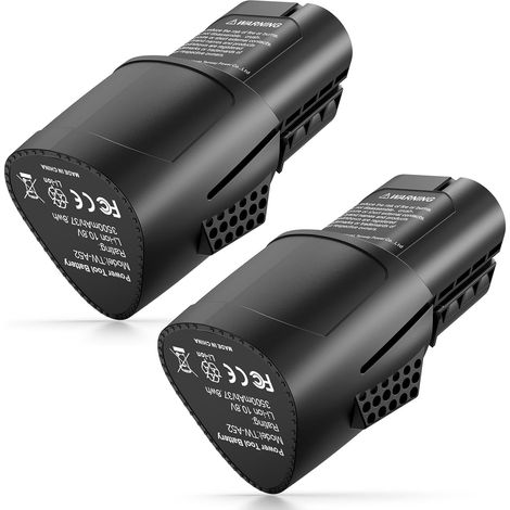 Lot de 2 batteries de rechange 3,5 Ah pour coupe-bois GTA 26 / HSA 26, batterie de rechange 10,8 V compatible avec HSA30 HSA40 SEA20 FSA30 RCA20 ASA20 BGA30 KOA20 Outils électriques AS2 (1/5)