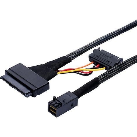 0,5 m langes internes 12-Gb/s-SFF-8643-zu-SFF-8639-Kabel mit 15-poligem SATA-Anschluss (1/4)