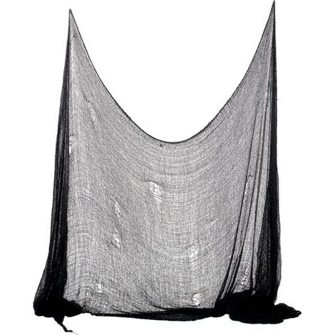 Décoration de lit Halloween avec drap noir 300 x 75 cm (1/3)