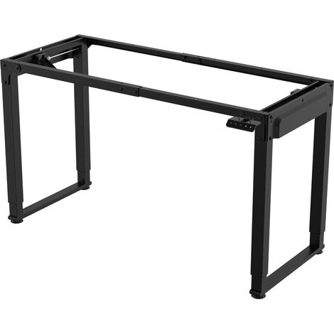 Pied de table électrique à hauteur réglable acier allié hauteur 70 -115 cm noir