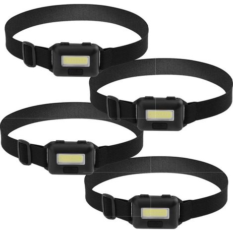 4morceau LED lamp headlamp torch, suitable to the adults and to the children. spotlight, lamp headlamp ultra-bright, black (1/5)