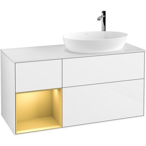 Villeroy & Boch F921HFGF armoire sous-vasque Finion F92 (1/2)