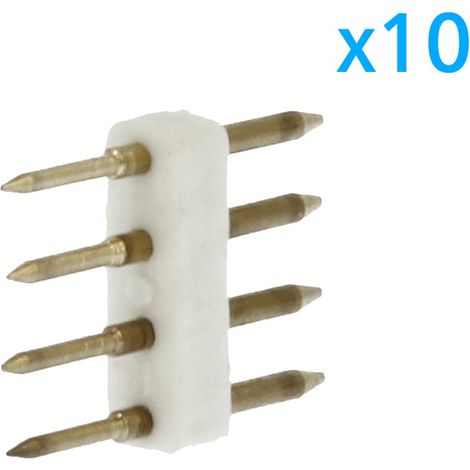 X10 Spine 4 Pin RGB 13 5mm per Bobine LED 220V Collegamento con Alimentatore (1/2)