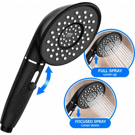 Mira Showers Dramatik Showerhead Multi Mode Shower Head - Midnight Black Handset (1/5)