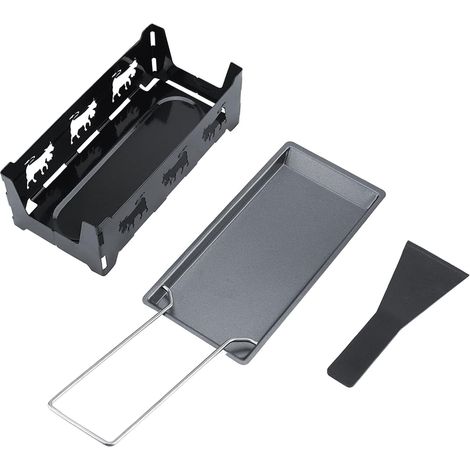 En Acier Au Carbone,Mini Ensemble De Raclette à Fromage Antiadhésif Portable, Chauffé Par Bougie, Facile à Nettoyer (1/5)