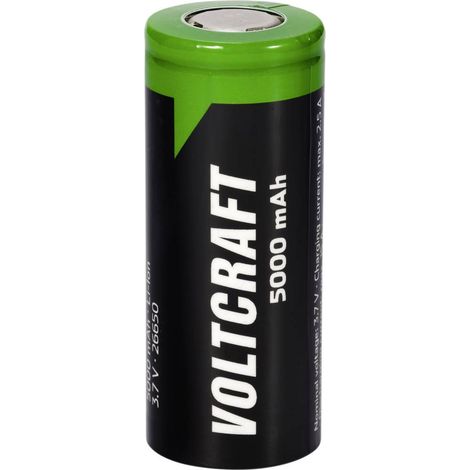 VOLTCRAFT VC-26650 Batteria ricaricabile speciale 26650 Flat Top Litio 3.7 V 5000 mAh 1 pz. (1/3)