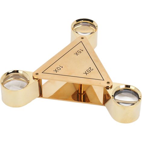 10x, 15x, 20x Faltlupe, tragbare Taschenlupe für Schmuck, Antikgold (1/5)