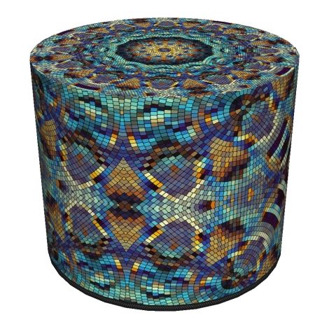 Pouf decorativo rotondo - Barcellona (1/5)