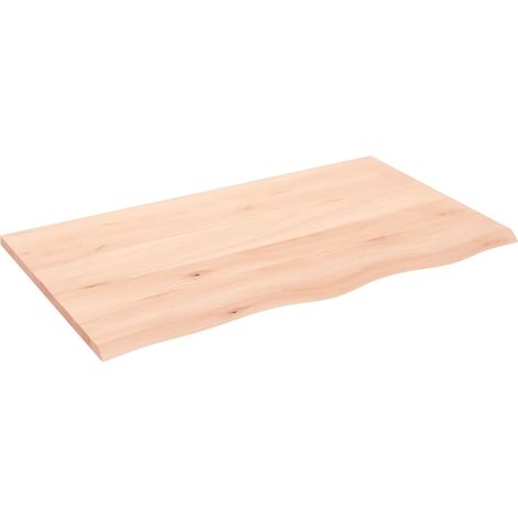 Étagère murale Moderne - Meuble Étagère murale Rangement multiposition 100x60x2 cm bois de chêne massif non traité -BV28395 (1/4)