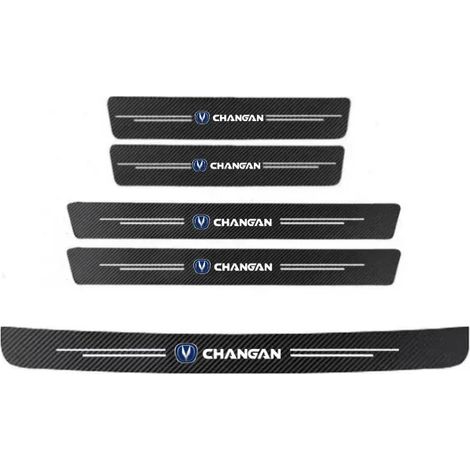 (5 pièces) Bande adhésive de protection de seuil de porte automobile 60 x 7 cm en fibre de carbone pour Changan CS75 PLUS,CS95,CS35,Alsvin CS15,CS55 et Eado (1/3)