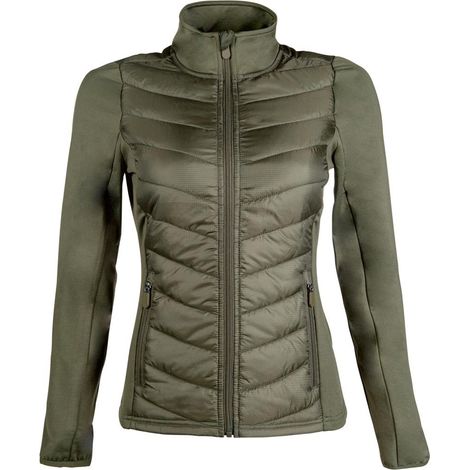 M, Bleu marine 6900: Veste d'équitation en jersey et nylon pour femmes et filles modèle Prag (1/4)