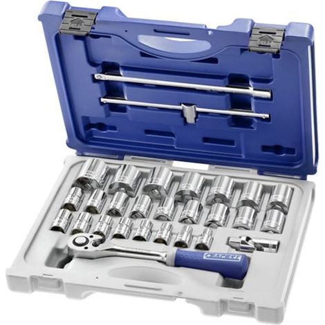 PASTORINO EXPERT CASSETTA VALIGETTA BUSSOLE CRICCHETO DA 1/2" 28 PZ. CARRELLO