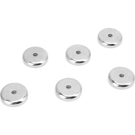 6 Stück Topfmagnete mit rundem Sockel, 32 mm Durchmesser, Befestigungsmagnete für Becher (1/5)