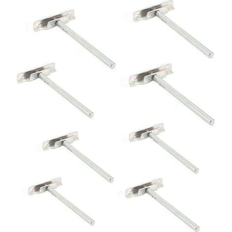 8 Pièces Fixation Étagères Murale Invisible - Diamètre 8mm- Supports Étagères Flottante