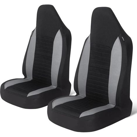 Housses de Siège de Voiture Avant Universelles, Housse Voiture Duster Confort, Tuning Voiture Interieur –Gris (1/5)
