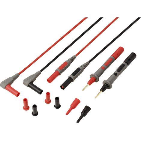 VOLTCRAFT MSL-820 Cordon de mesure mâle 4 mm pointe de test 1.2 m rouge, noir 1 paire(s) (1/5)