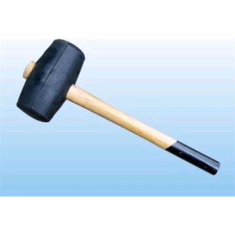 Mazzuola in gomma dura manico legno gre.680 Testa lb 1,5