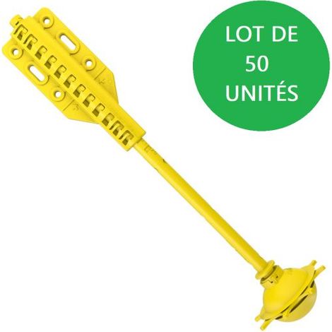 Isover – Suspente INTEGRA 2 pour systèmes d’étanchéité à l’air – Composite armé – Longueur 24-28cm – Boite de 50 unités