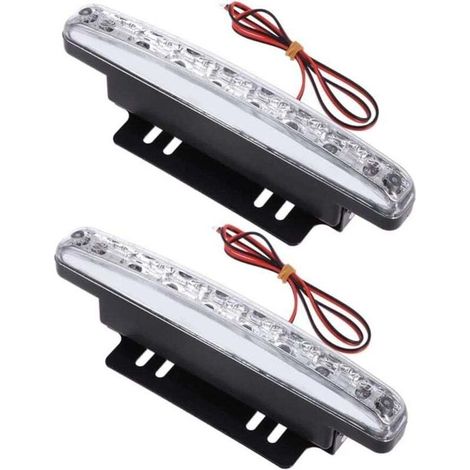 12V LED-Tagfahrlicht für Autos, 8 LEDs, Hochleistungsquelle, erhöhte Sicherheit