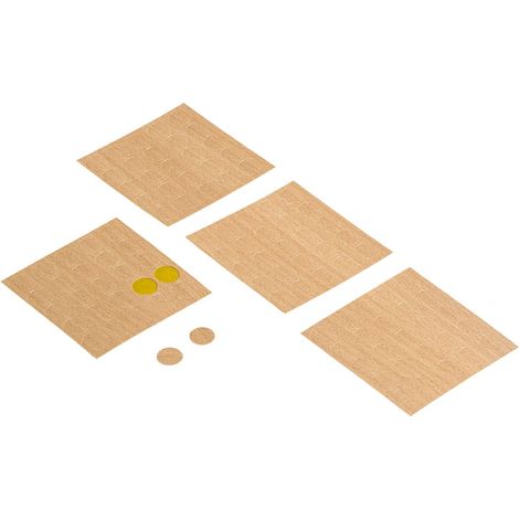 Hettich Möbelpflaster buchefarben Ø 14 mm, 100 Stück Möbelbeschläge