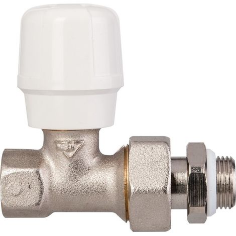 Robinet manuel pour radiateur eau chaude, droit femelle 1/2'' (15/21) - RBM