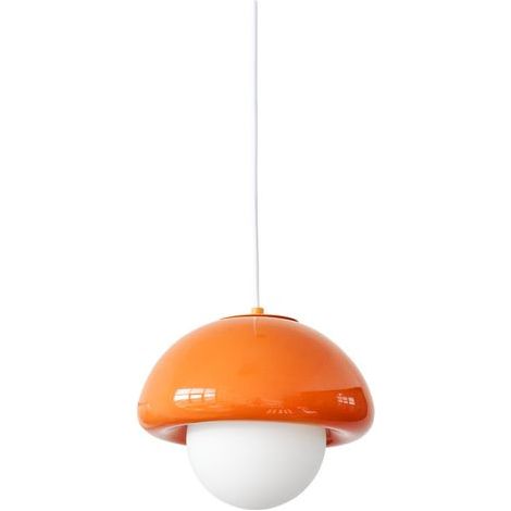 AUTRES Suspension pop champi ceramique E27 orange (1/2)