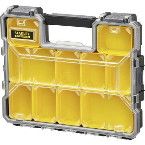 Rangement Organiser Gamme - Etanche - Polycarbonate Incassable - 10 Compartiments Amovibles - Fermoirs Métallique Anticorrosion - Capacité 10 Litres (1/5)
