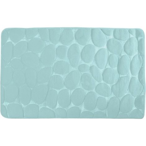 Tapis de bain Microfibre PEBBLE 50x80cm Vert pastel MSV (1/5)