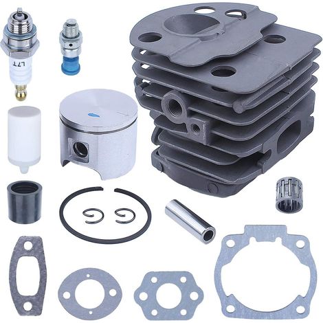 Adefol 46mm Cylinder Piston Decompression Valve Intake Manifold Air Filter Kit for Husqvarna 51 55 Rancher Chainsaw Replacement Parts (1/5)