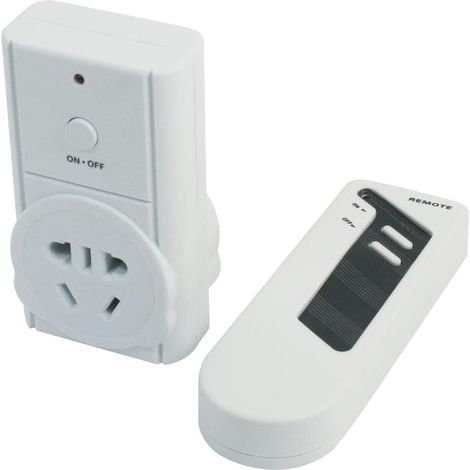 3-poliger Stecker AC 220 V 2200 Watt Stromversorgungssteckdose-Adapter w Funkfernzeitsteuerung