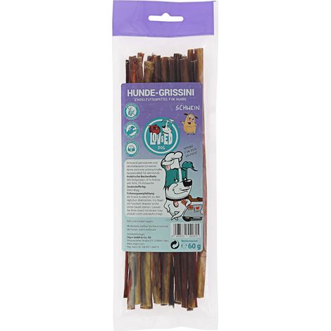 Lov&Ed Hunde-Grissini, 60 g - Kausnack mit Schwein