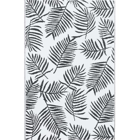 Maison Exclusive - Outdoor-Teppich ARAKIL Weiß und Schwarz 190x29