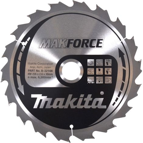 Makita  MAKFORCE  Hoja  de  sierra  235x30x18Z  -  B-32166