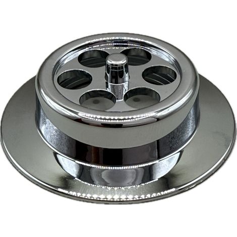 McAlpine BATHGRID-CP Bath Overflow Grid Chrome Plated (70mm Width)