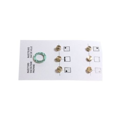 Kit injecteurs gaz butane 4431910057 pour Cuisinière BEKO, LISTO , CUIS GAZ LISTO CG5060 L1B